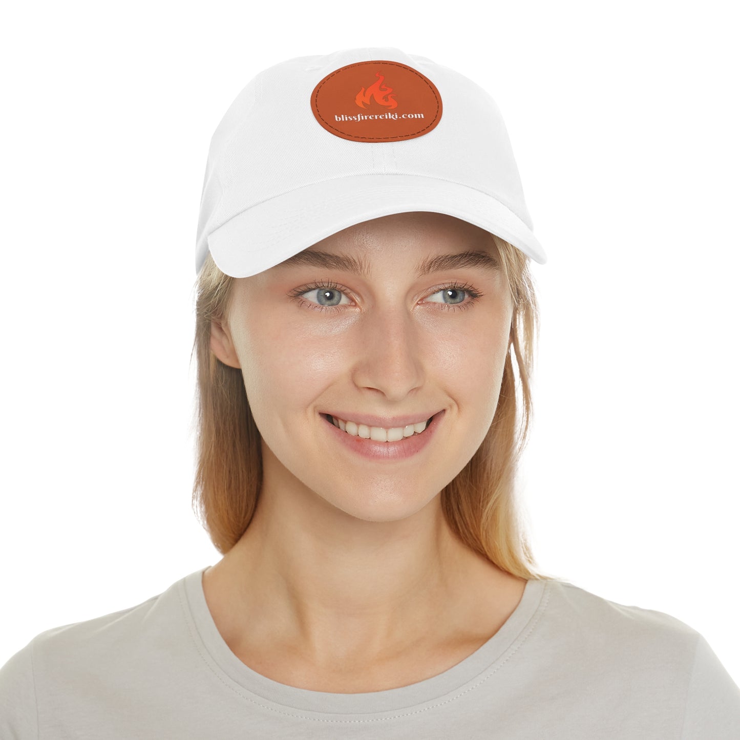 Unisex Hat with Leather Patch (Round) Bliss Fire Reiki