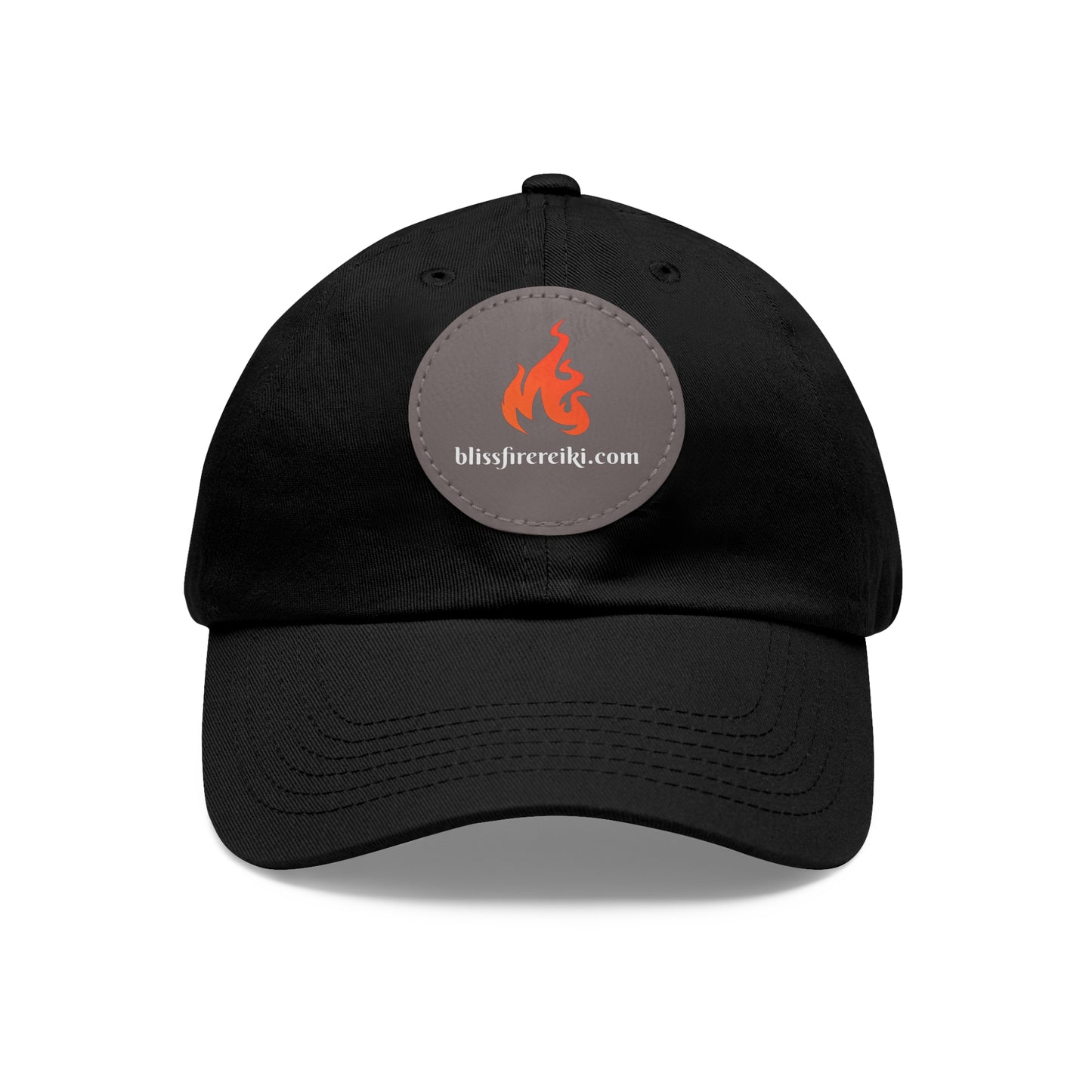 Unisex Hat with Leather Patch (Round) Bliss Fire Reiki
