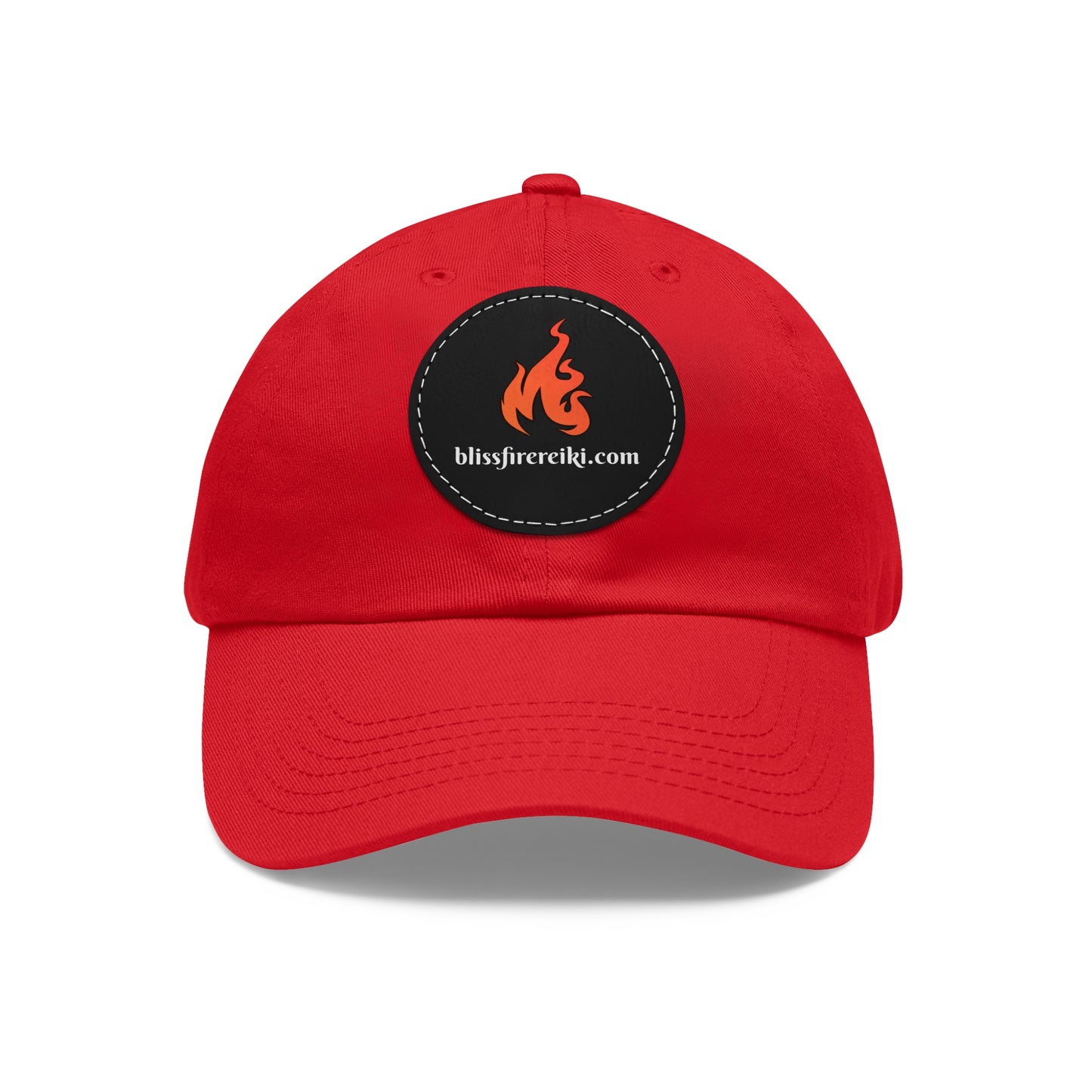 Unisex Hat with Leather Patch (Round) Bliss Fire Reiki